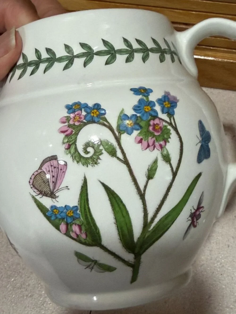 Vintage Portmeirion 16 oz Forget Me Not 5